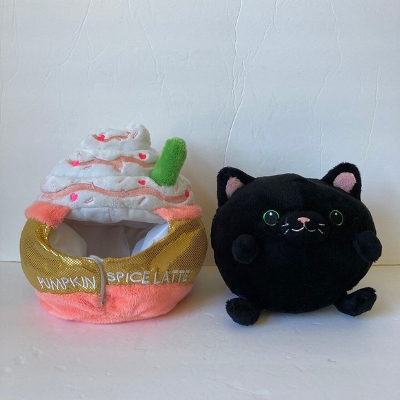 Undercover Squishables Pixie Cat Pumpkin Spice Latte Disguise Plush Halloween - Picture 12 of 12